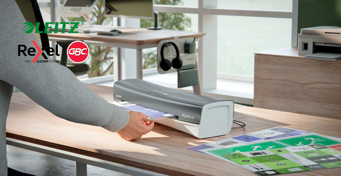 Iegādājies Leitz, Rexel vai GBC biroja tehniku un saņem Austiņas Kensington, H1000, USB-C un Austiņas Kensington, H3000, Bluetooth Over-Ear dāvanā!