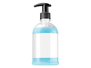 Liquid soap in small packing