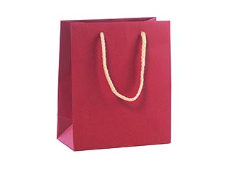Gift bags with textile handles