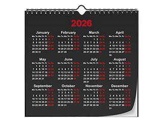 Sienas kalendāri 2026