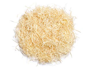 Shavings and moss for decorating