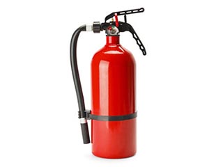 Fire extinguishers, smoke and gas detectors