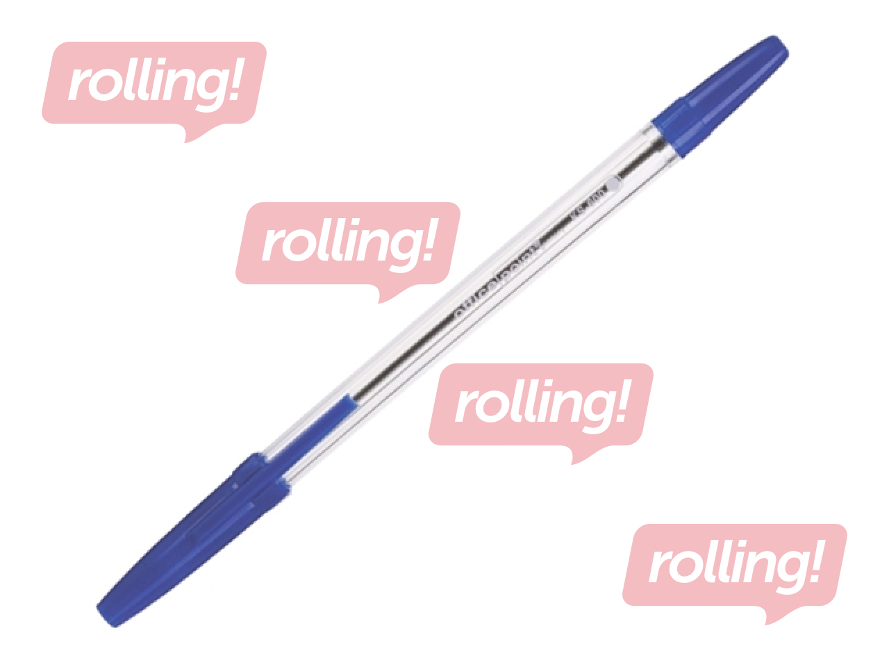 Lodīšu pildspalva Office Point Crystal, zila