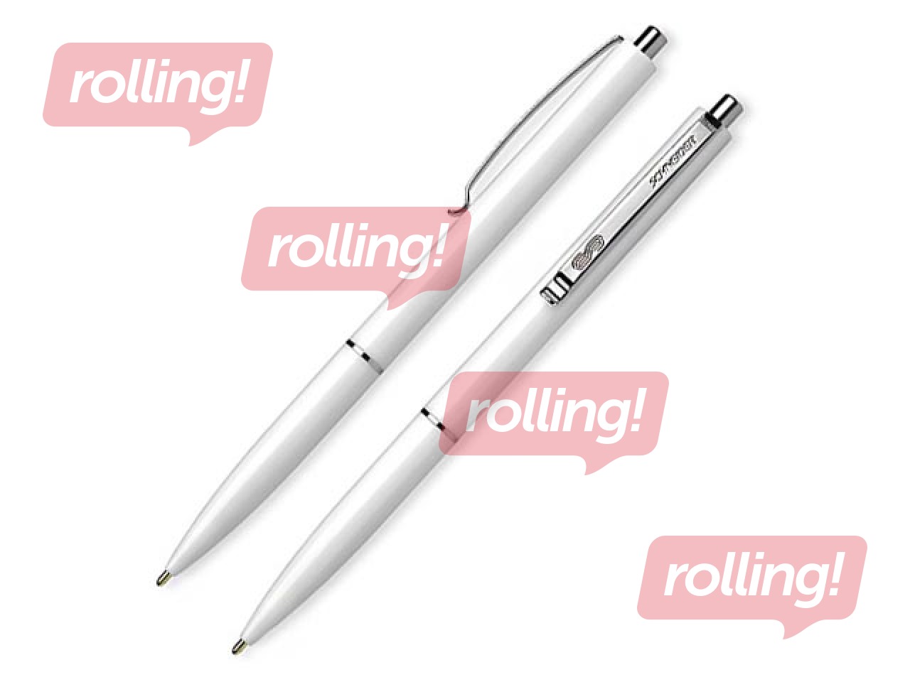 Lodīšu pildspalva Schneider, K15, balts korpuss, zila