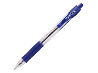 Ballpoint pen Stanger softgrip R, 1mm, blue