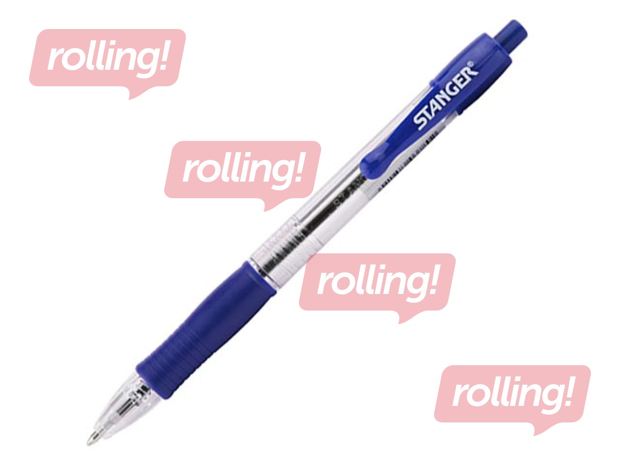 Lodīšu pildspalva Stanger softgrip R, 1mm, zila