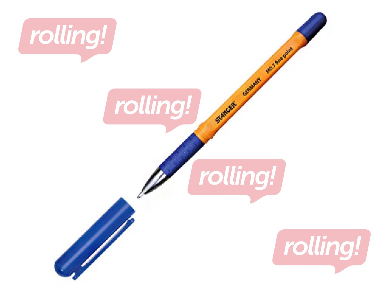 Lodīšu pildspalva Stanger Softgrip, 0.7mm, zila