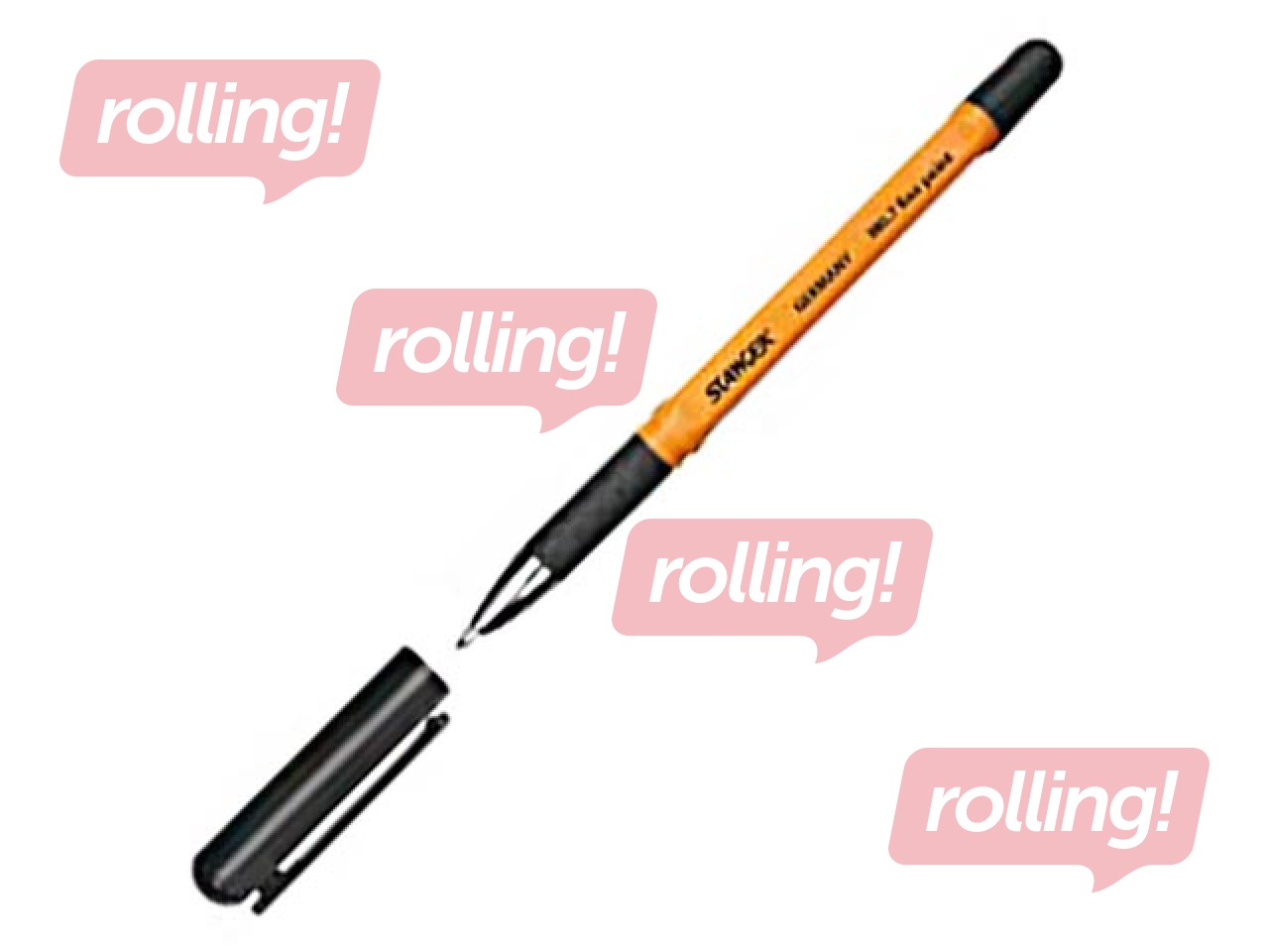 Ball pen Stanger Softgrip, 0.7mm, black