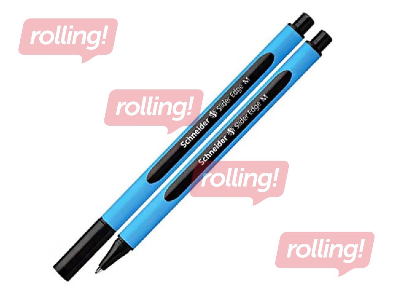 Lodīšu pildspalva Schneider Slider Edge F, 0.7mm, melna