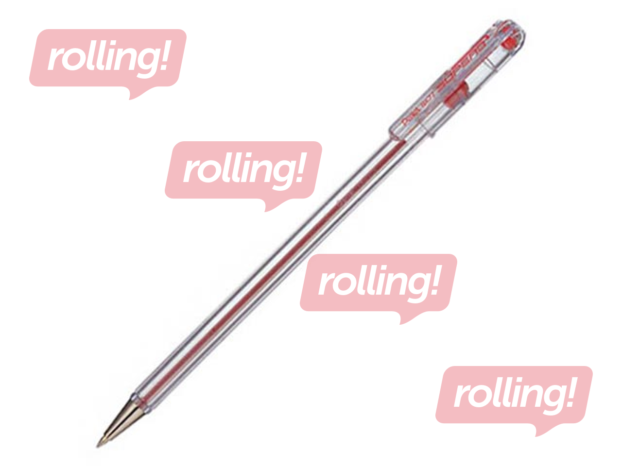 Lodīšu pildspalva Pentel Superb BK-77, sarkana