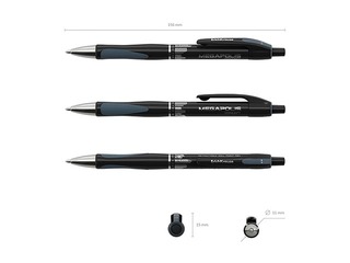 Lodīšu pildspalva ErichKrause Megapolis Concept, melna, 0.7mm