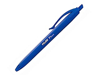 Retractable Ballpoint pen Milan P1 touch, blue