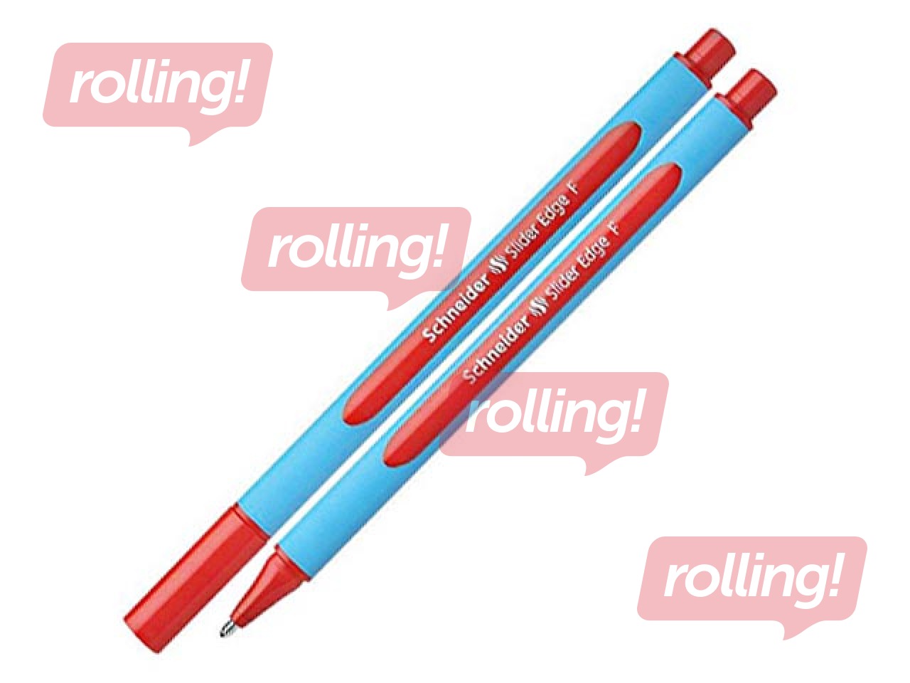 Lodīšu pildspalva Schneider Slider Edge F, 0.7mm, sarkana