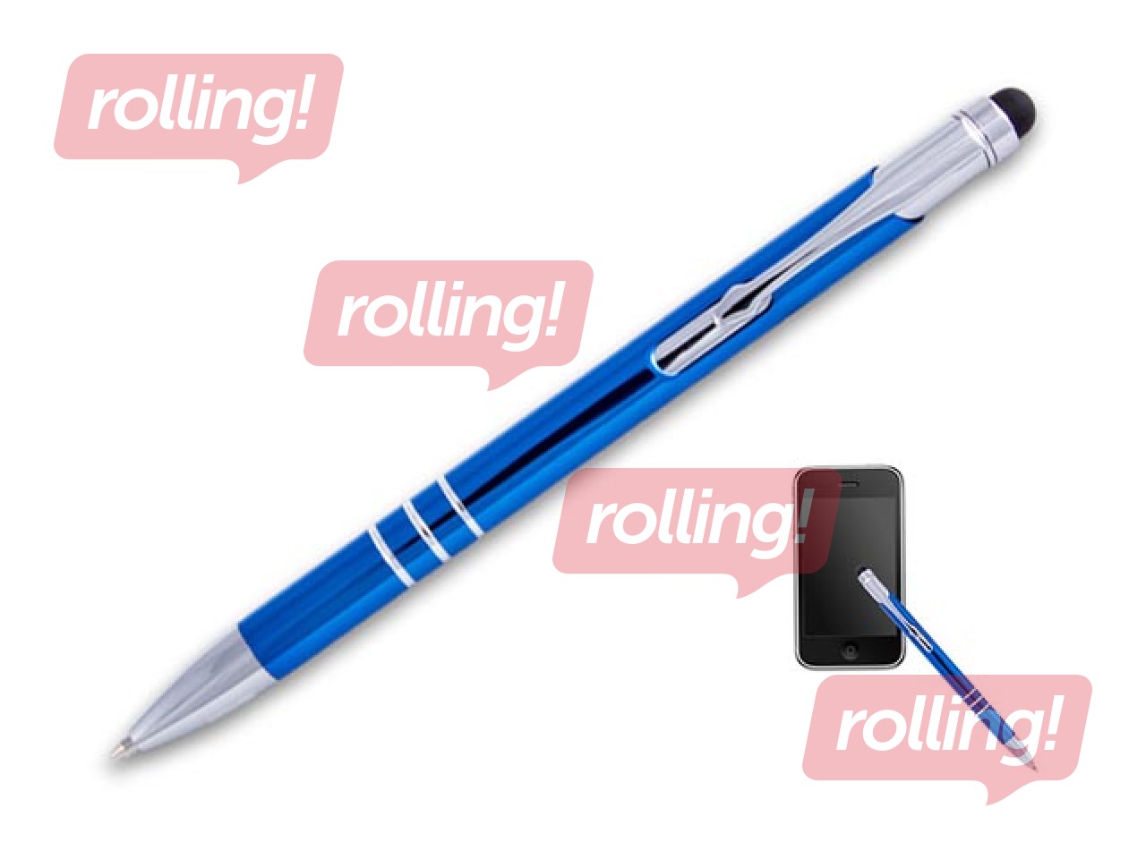 Ручка шариковая Concorde Soft Touch, 0.8мм, сенсорная, синий корпус, синие чернила