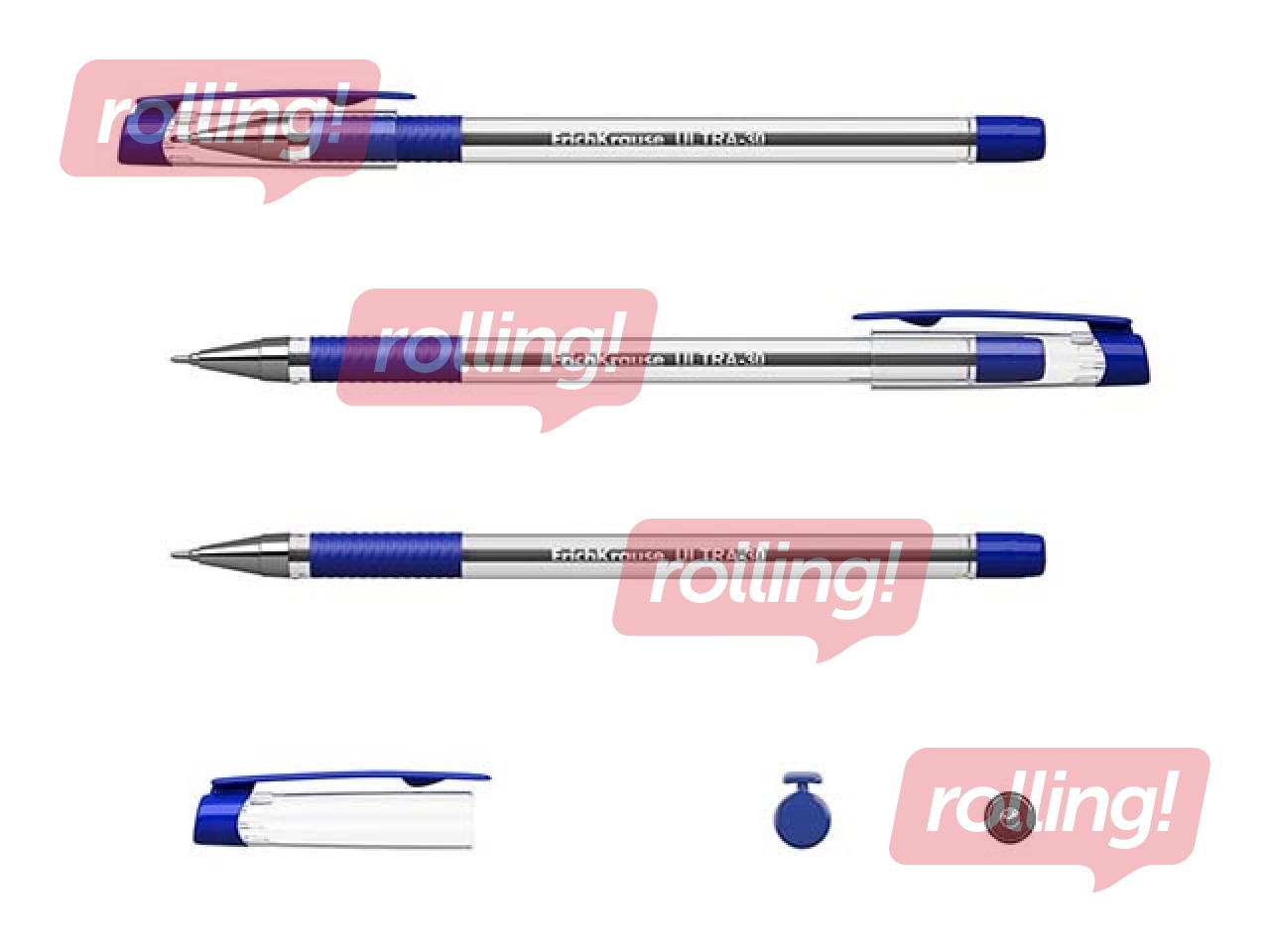 Lodīšu pildspalva ErichKrause Ultra 30, 0.7mm, zila
