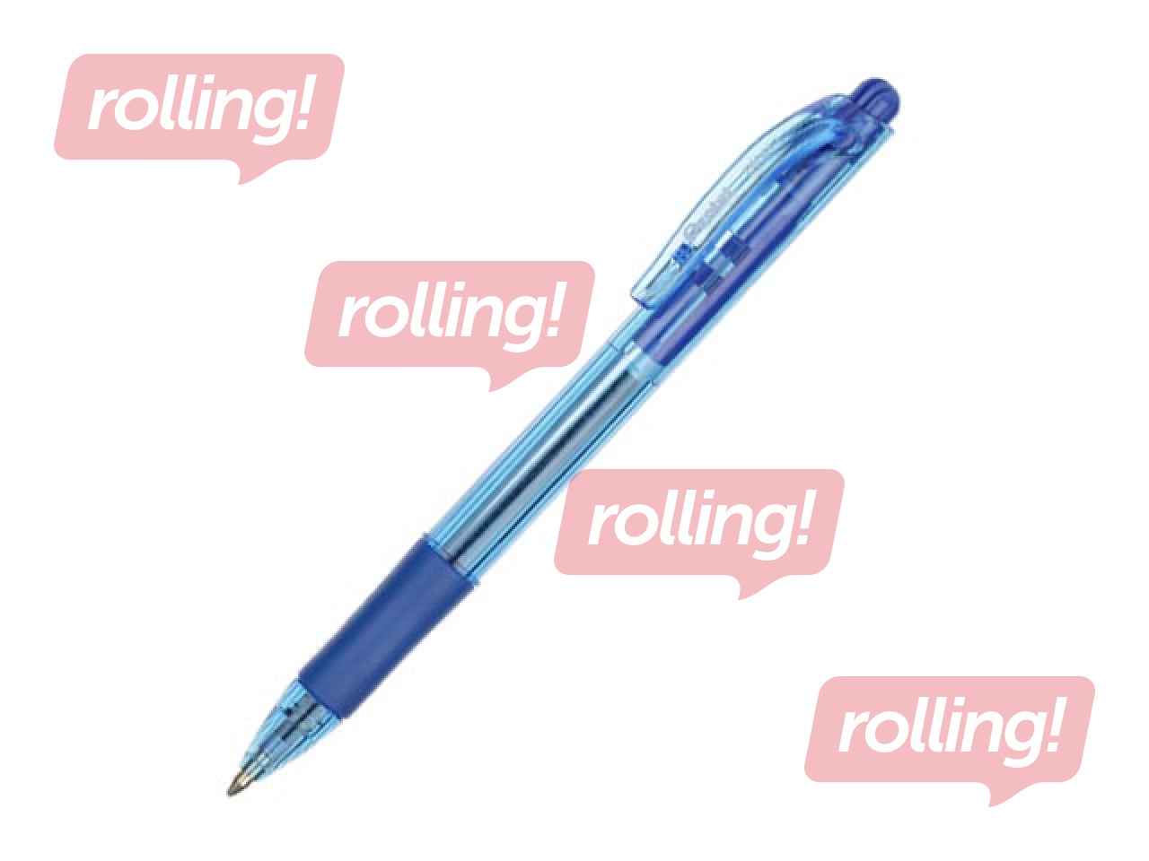 Lodīšu pildspalva Pentel, BK-417, zila