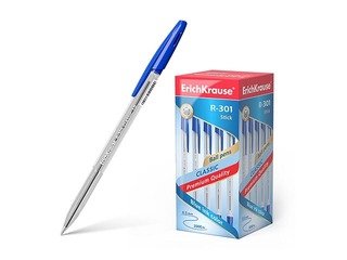 Lodīšu pildspalva ErichKrause R-301 Classic, 1mm, zila