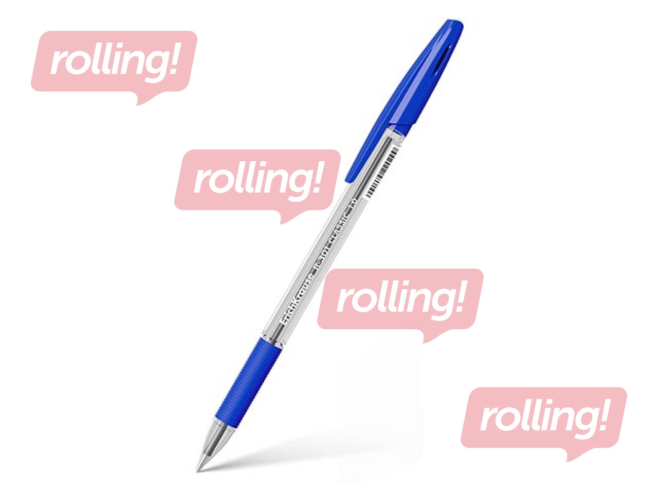 Lodīšu pildspalva ErichKrause R-301 Classic Stick&Grip, 1mm, zila