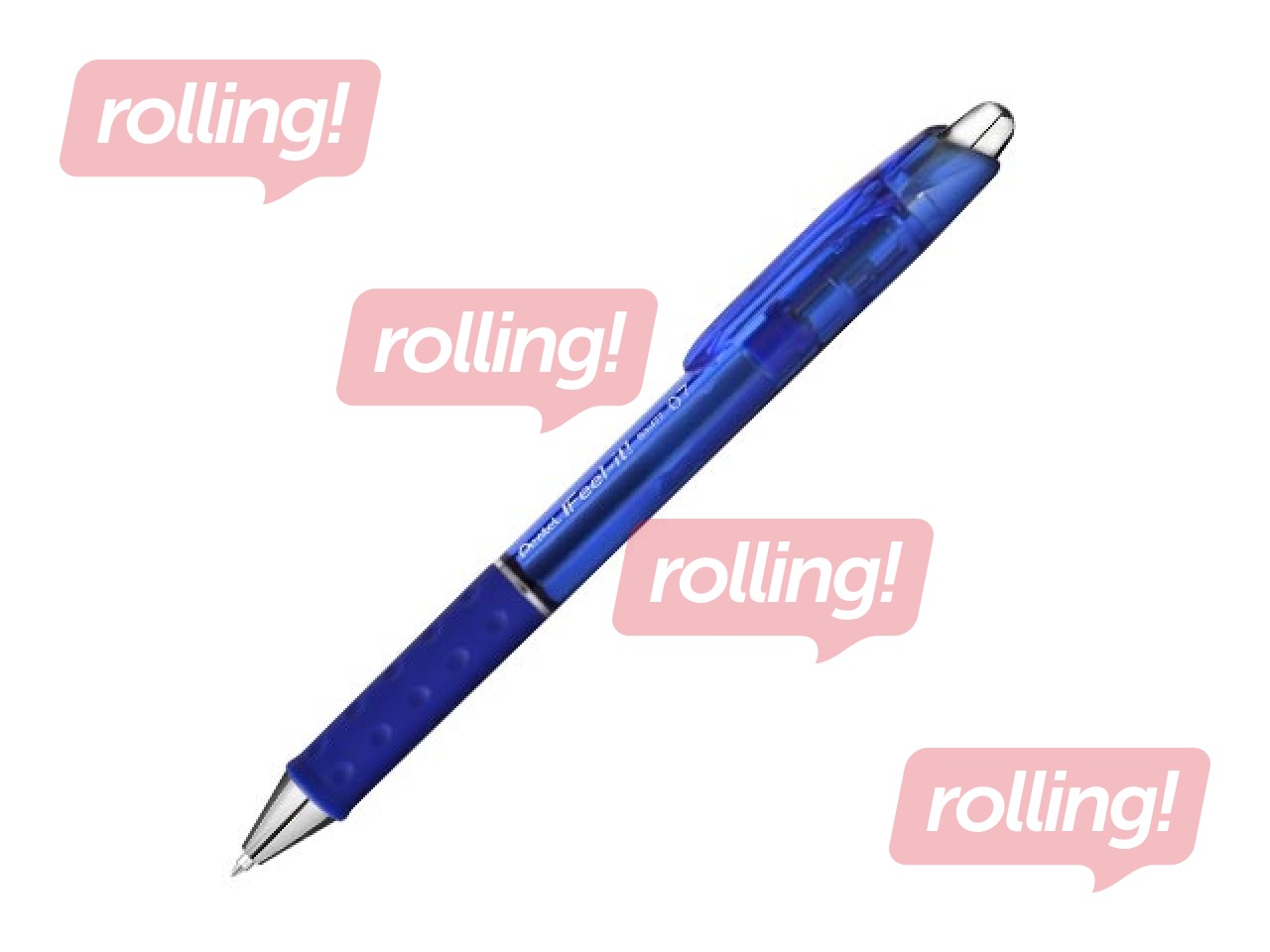 Lodīšu pildspalva Pentel iFeel-It!, automātiska, 0.7mm, zila