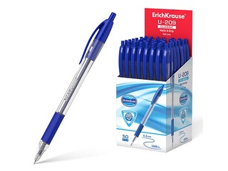 Lodīšu pildspalva ErichKrause U-209, Classic, trīsstūrveida forma, zila