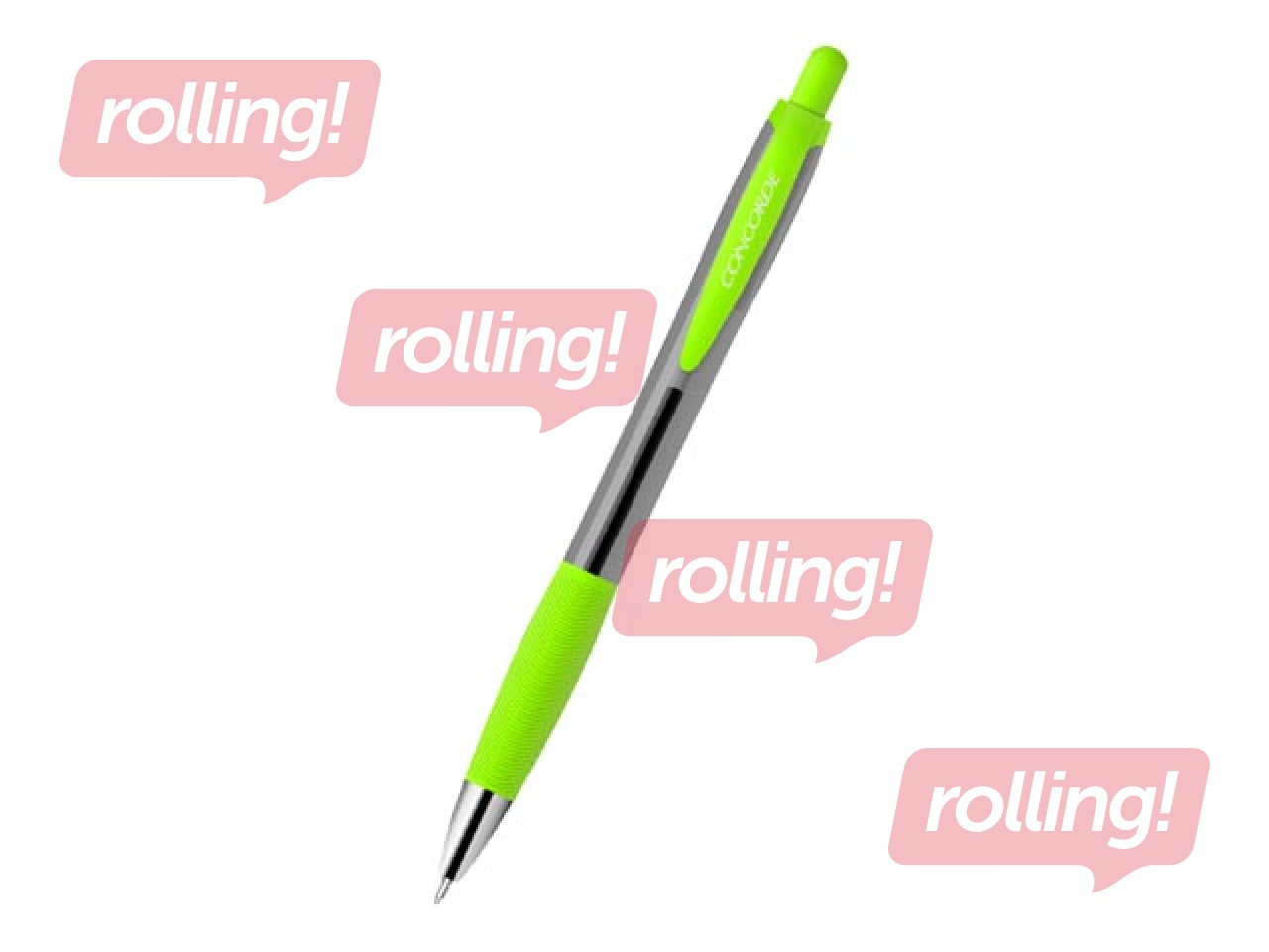 Шариковая ручка Concorde Linda, разные цвета, 0.7мм, синяя