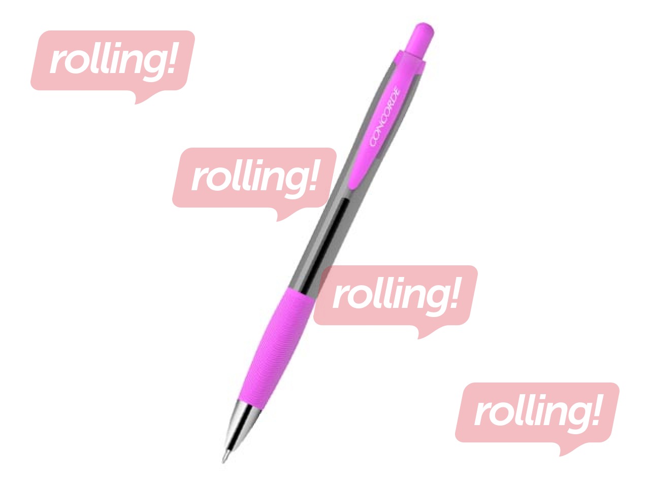 Шариковая ручка Concorde Linda, разные цвета, 0.7мм, синяя