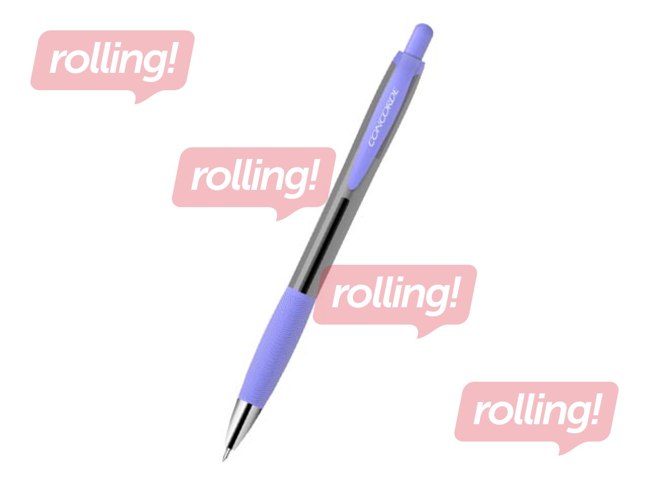 Шариковая ручка Concorde Linda, разные цвета, 0.7мм, синяя