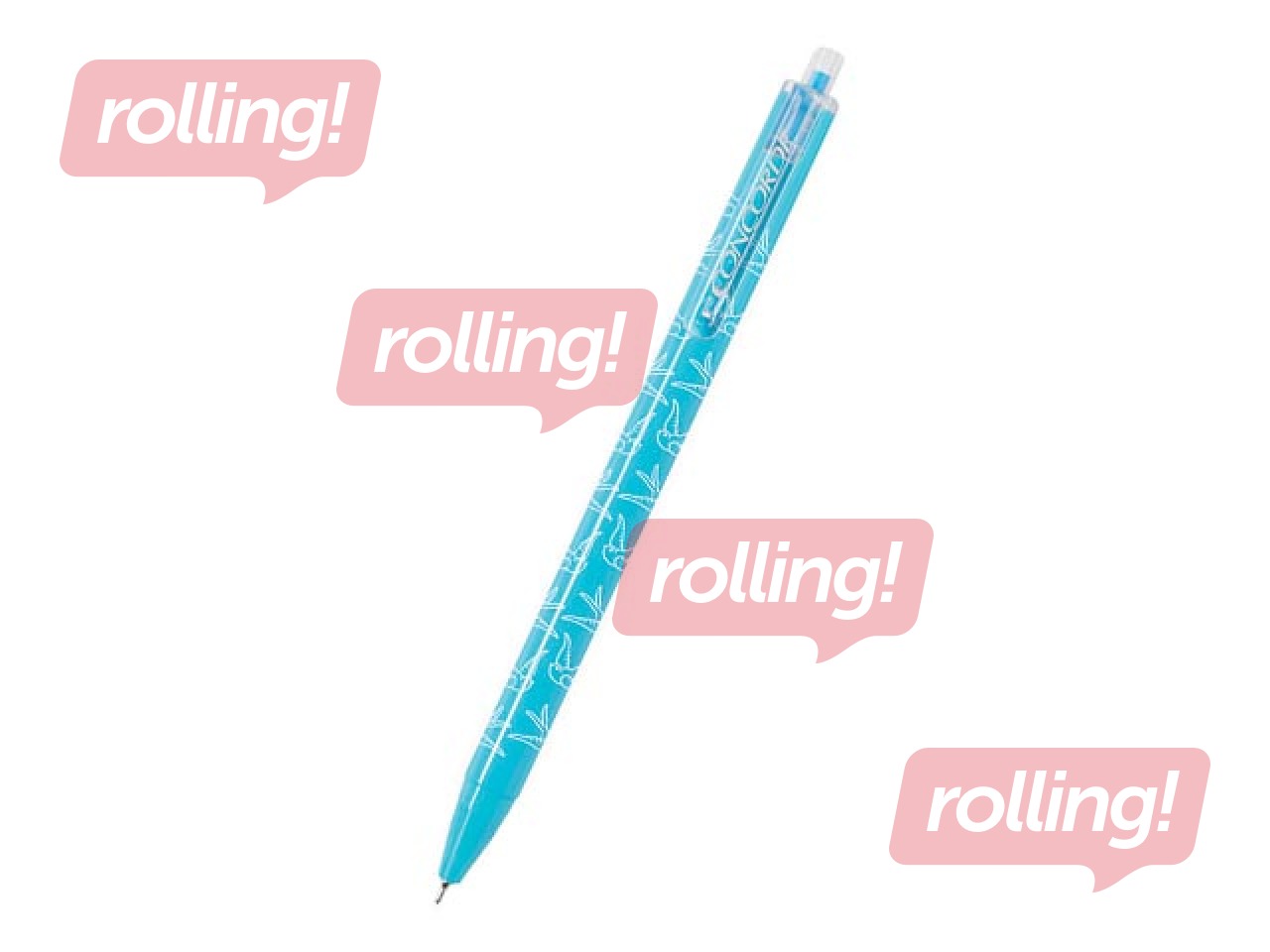 Ballpoint pen Concorde Capri, assorted colors, 0.6mm, blue