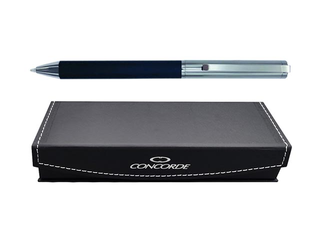 Lodīšu pildspalva Concorde Boss, 1mm, melns korpuss, zila