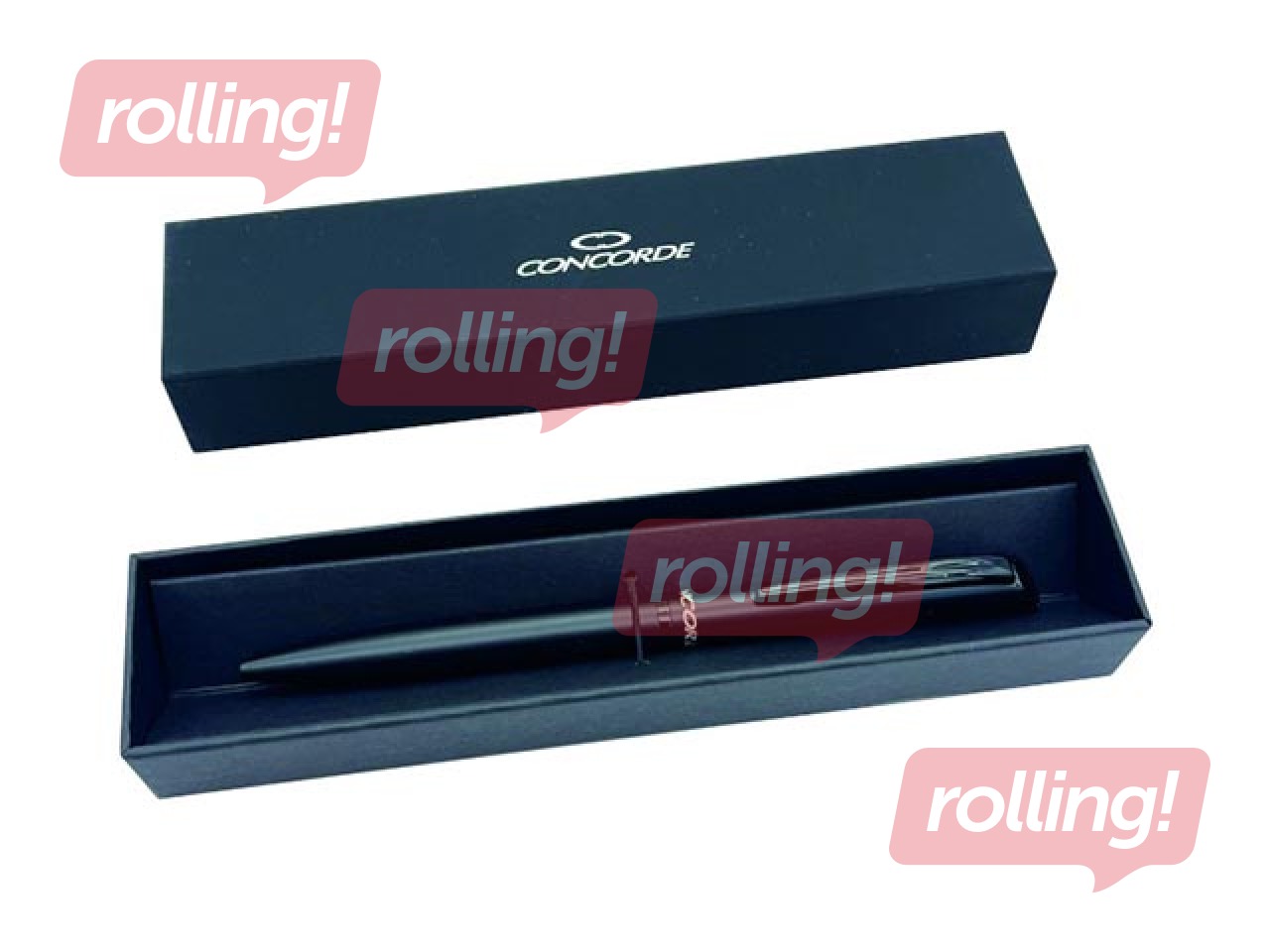 Lodīšu pildspalva Concorde Octopus, 1mm, melns korpuss, zila