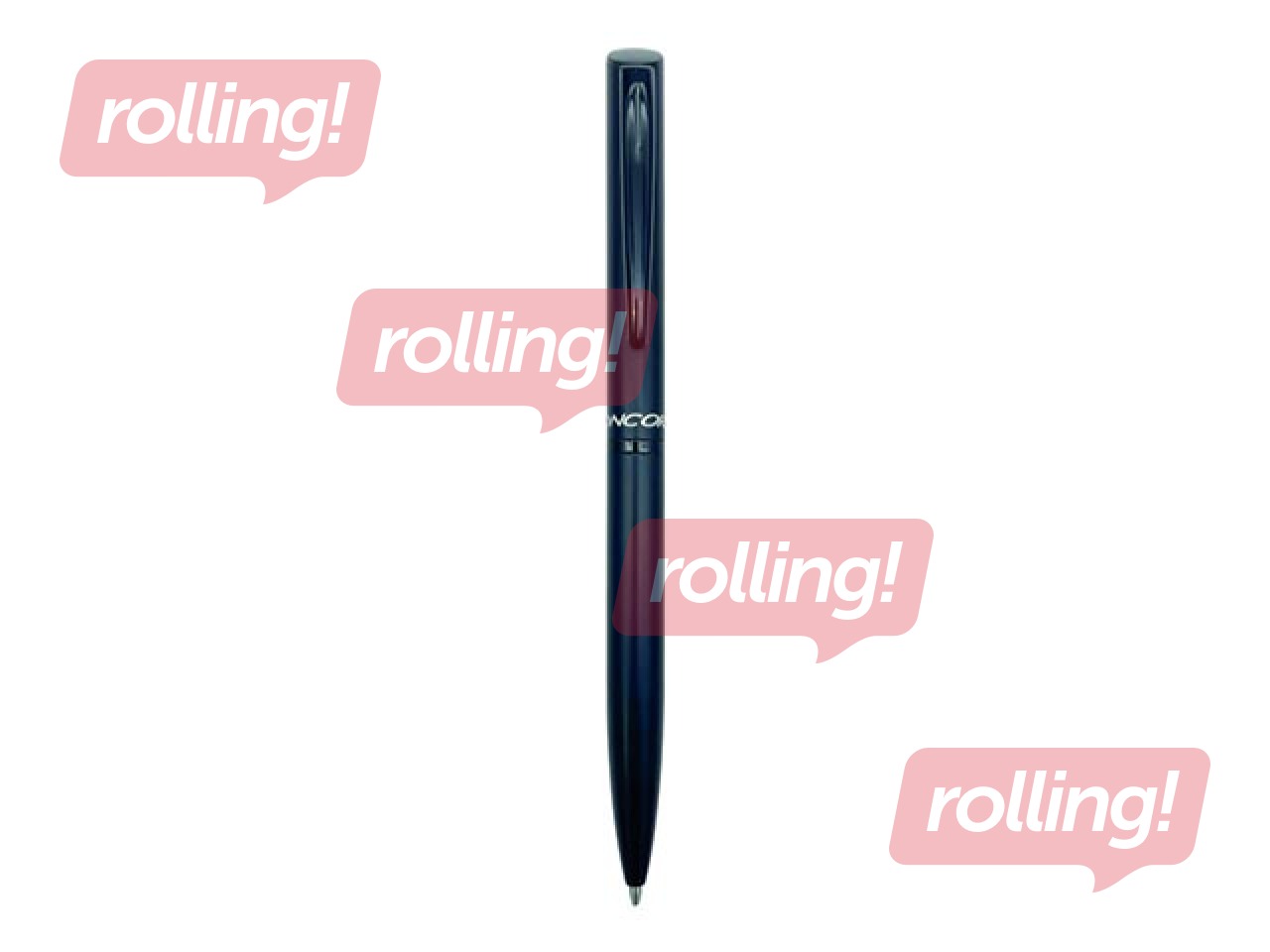 Lodīšu pildspalva Concorde Octopus, 1mm, melns korpuss, zila