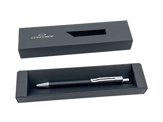 Шариковая ручка Concorde Havana, 1мм, черный корпус, синяя