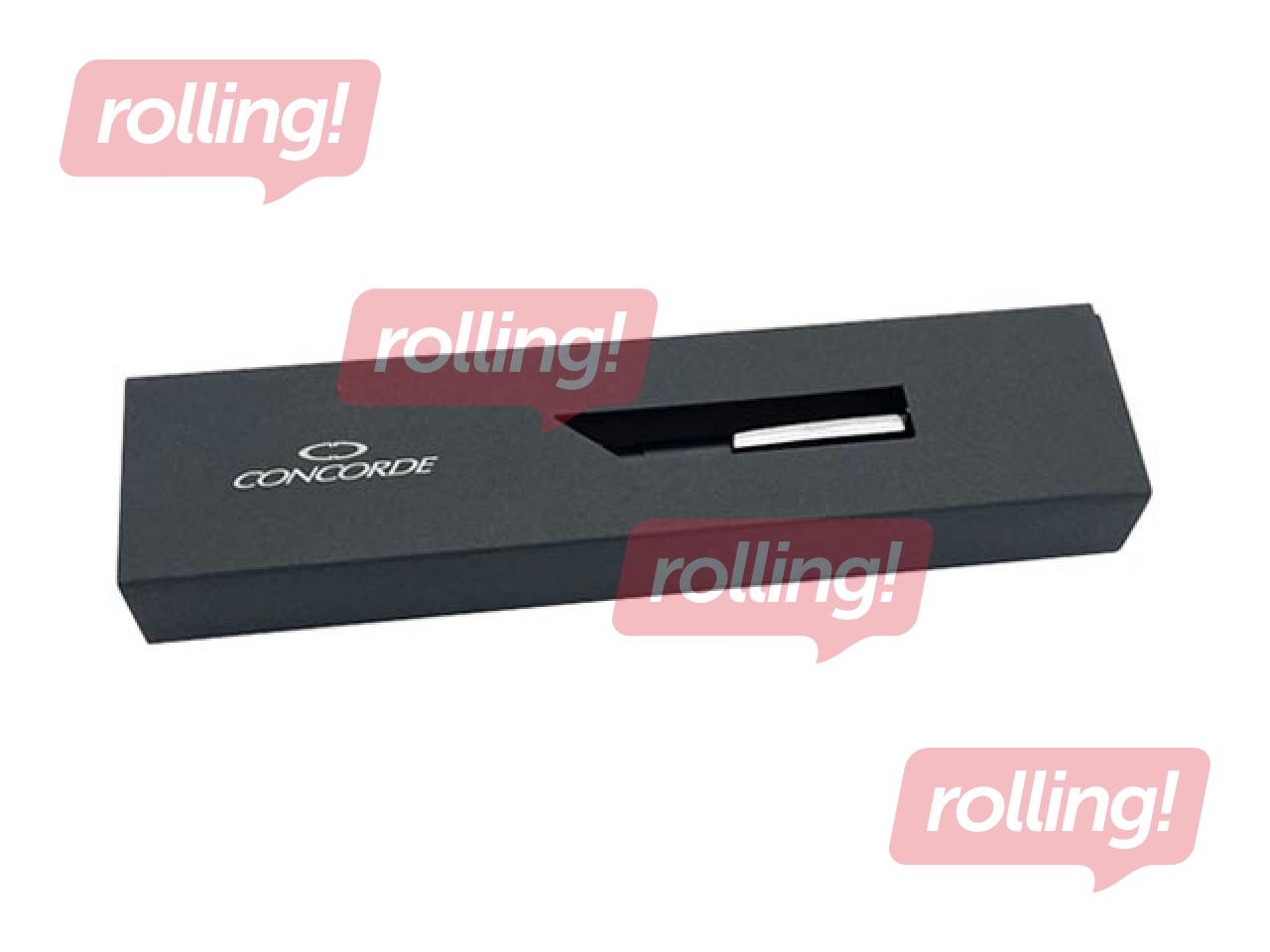 Lodīšu pildspalva Concorde Zara, 1mm, melns korpuss, zila