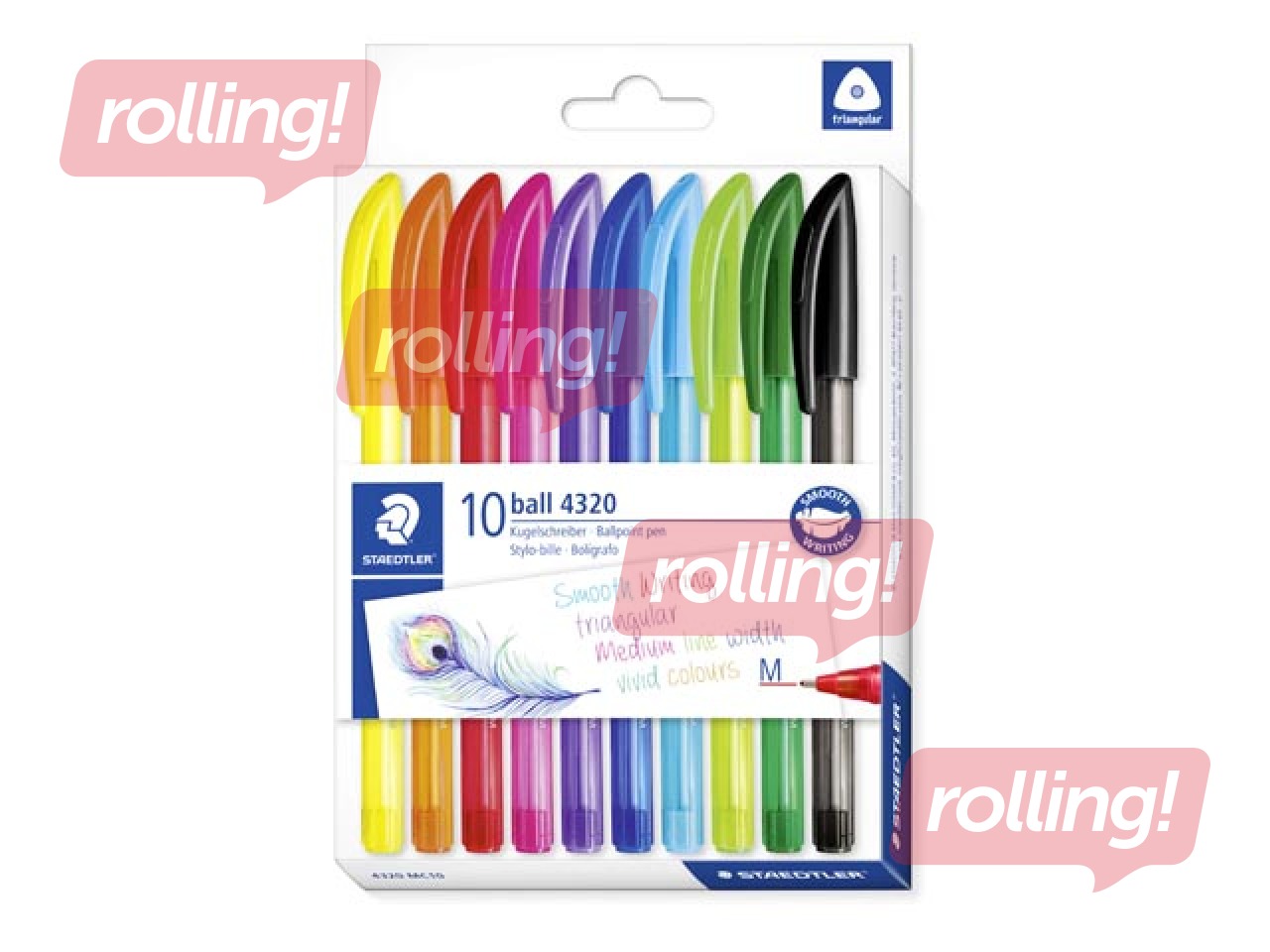 Pastapliiatsite komplekt Staedtler 4320, 0,7 mm, erinevad värvid