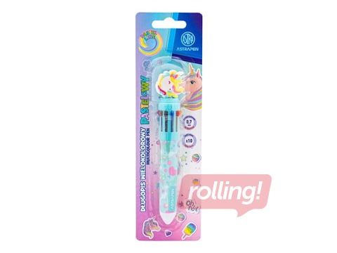Ballpoint pen Astra Unicorn, 0.7mm, 10 various colours