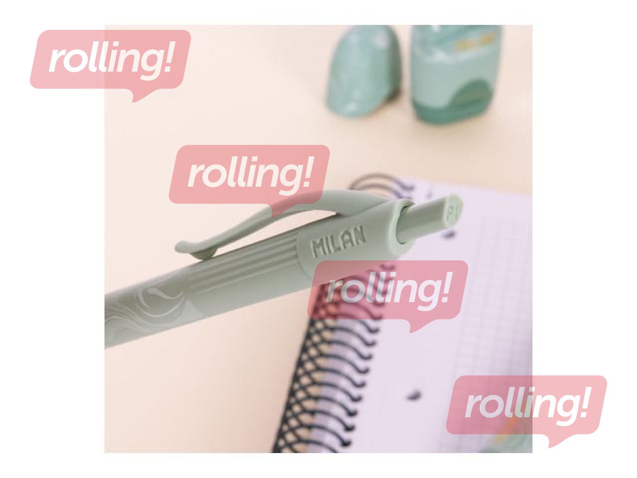 Ballpoint pen Milan, Lava, blue ink, in various colors