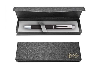 Lodīšu pildspalva Forofis dāvanu kastē, melna, zila tinte, 0.7mm