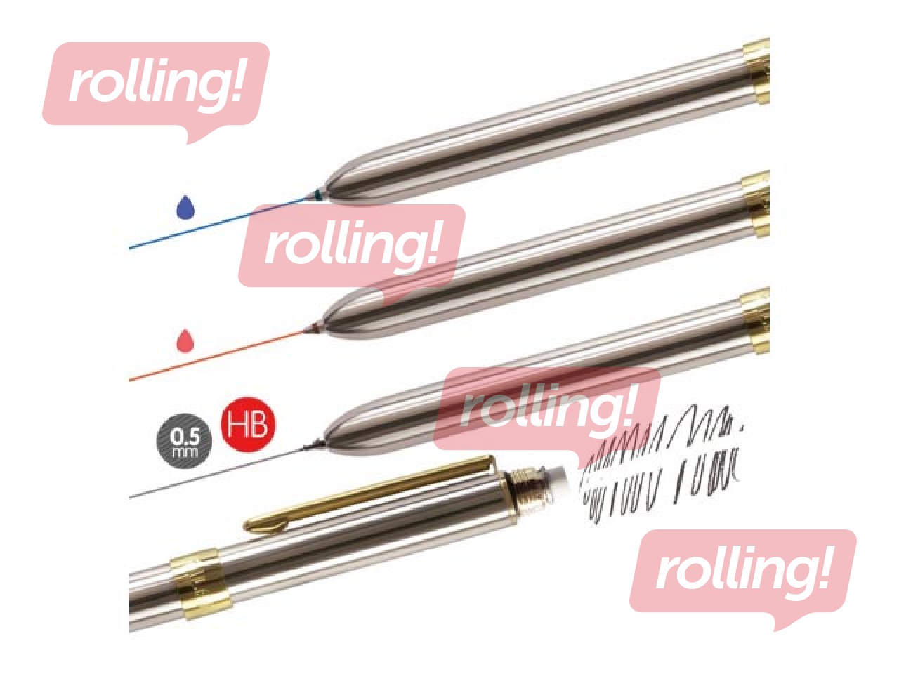 Lodīšu pildspalva ar 4 funkcijām Milan