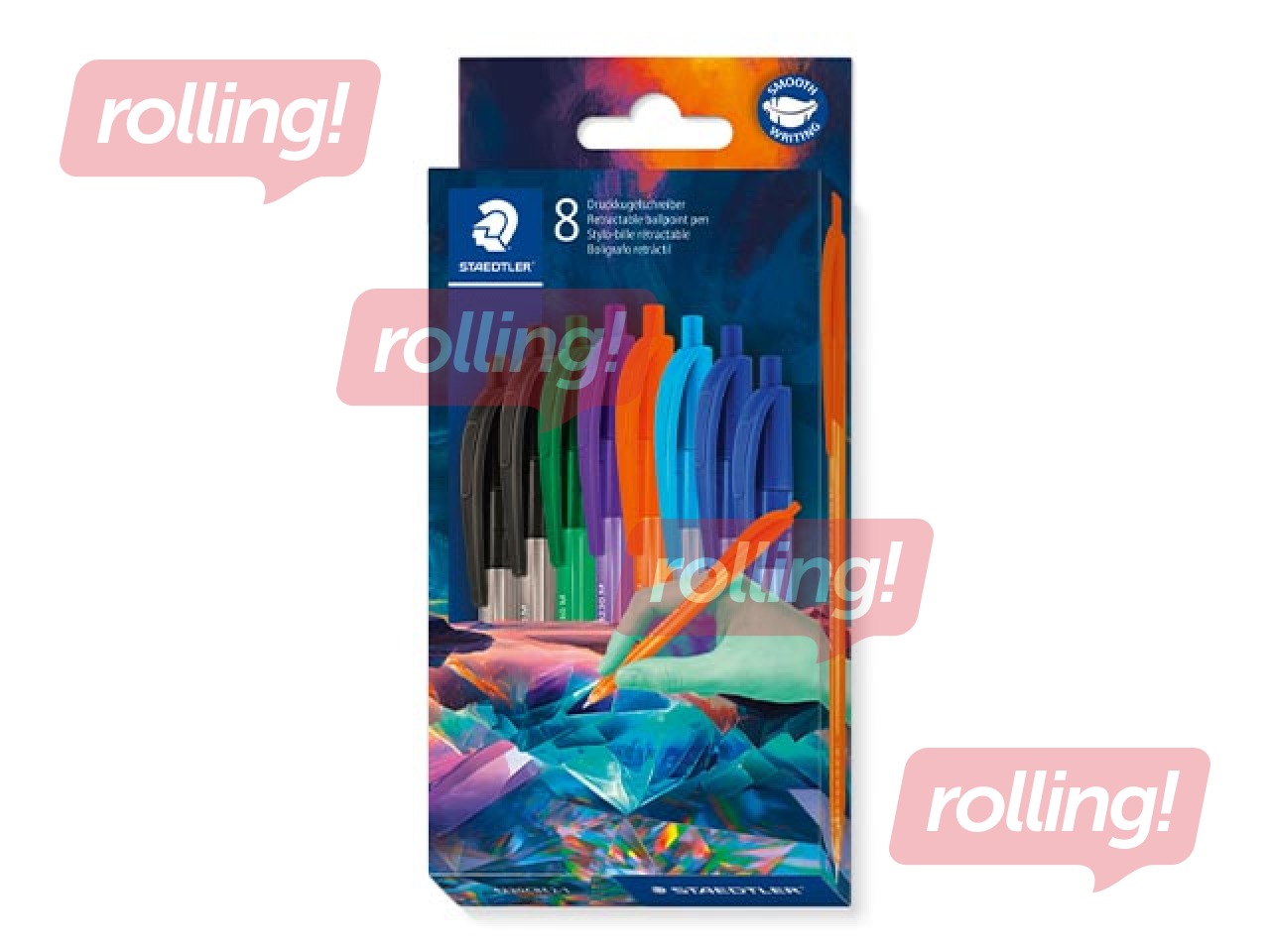 Lodīšu pildspalvu komplekts Staedtler 4230, 1.0mm, dažādas krāsas
