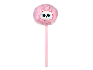 Ballpoint pen Hairball Kitty, pink, blue, 0.7mm