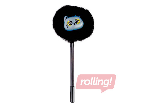 Ballpoint pen Hairball Kitty, black, blue, 0.7mm