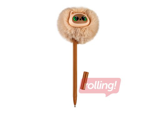 Lodīšu pildspalva Hairball Kitty, brūna, zila, 0.7mm