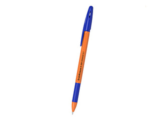 Lodīšu pildspalva ErichKrause, R-301, Stick&Grip, Orange, zila, 0.7mm