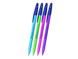 Lodīšu pildspalva ErichKrause, R-301, Stick, Neon, zila, 0.7mm