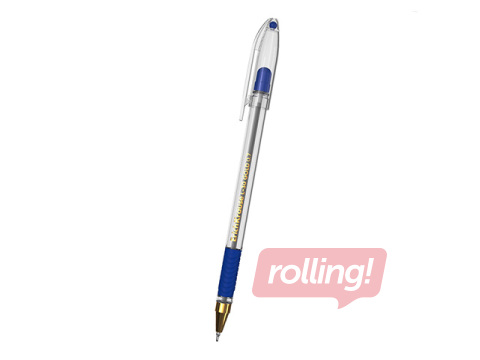 Lodīšu pildspalva ErichKrause L-30 Gold Stick&Grip Classic, zila, 0.7mm