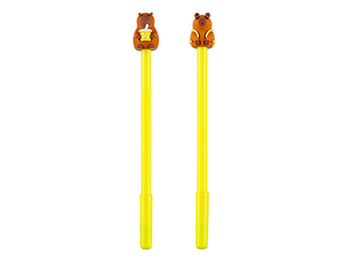 Lodīšu pildspalva Capybara, dzeltena, 0.7mm