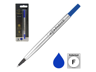 Rollerball refill Parker, ball diameter 0.5 mm (F), blue ink