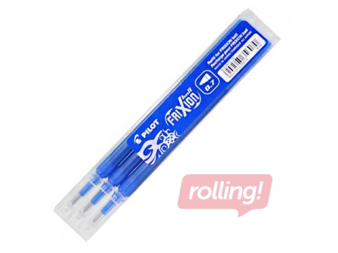 Serdenis Pilot Frixion 0.7mm, zila tinte, iepakojumā 3 gab.