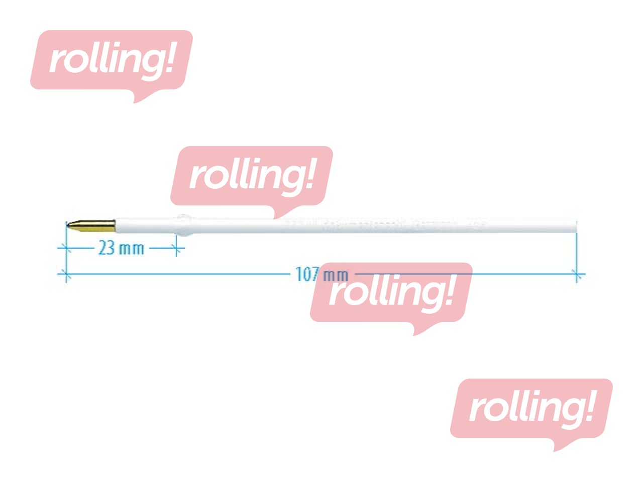 Lodīšu serdenis Schneider, 1mm, zils