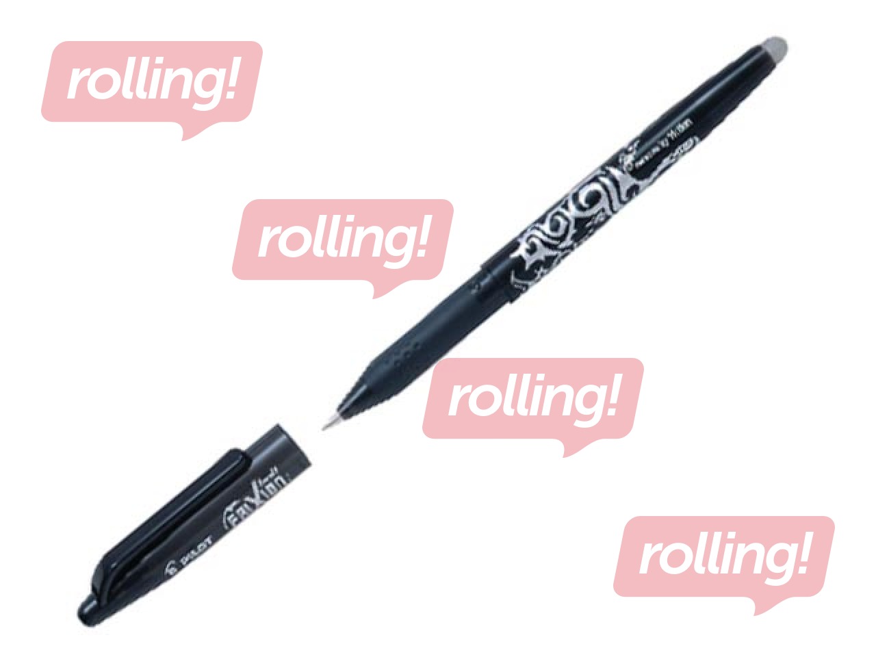 Pildspalva rollers Pilot Frixton, dzēšama, 0.7mm, melna tinte 